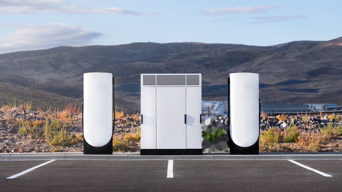A built ParadigmEV charging site in a valley